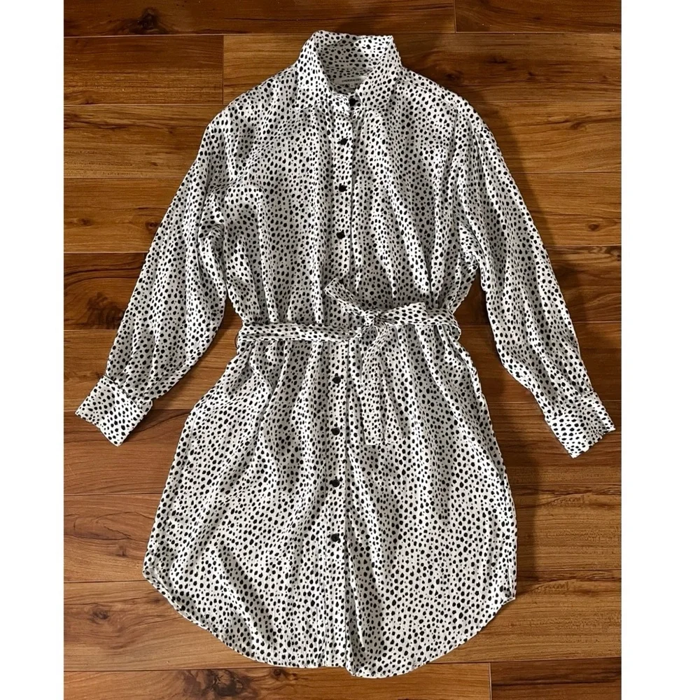 Emerson Fry Cheetah Shirt Dress Medium - Picture 3 of 16